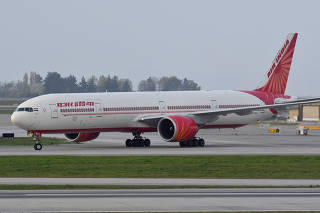 FILE PHOTO: Air India flight 185 arrives from New Delhi at Vancouver International Airport