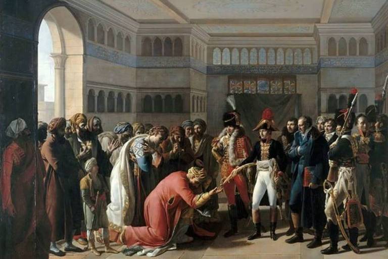 A campanha militar de Bonaparte levou uma equipe de cientistas e artistas proeminentes para o Egito