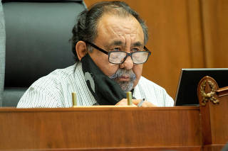 FILE PHOTO:Democratic U.S. Rep. Raul Grijalva of Arizona, running for re-election to the U.S. House of Representatives in the 2022 U.S. midterm elections is seen in Washington