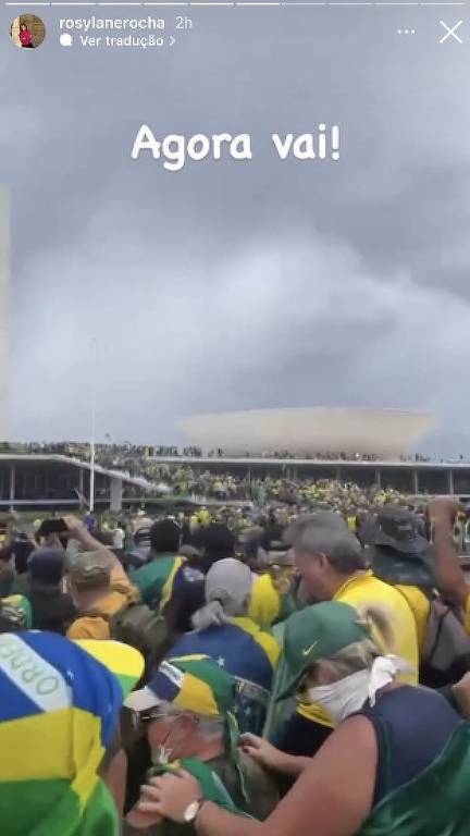 Rosylane Rocha, do CFM, celebra atos golpistas em Brasília