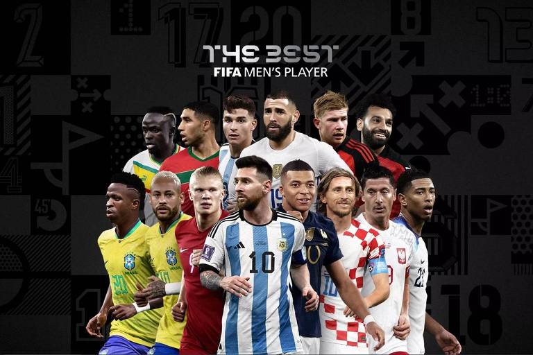 Indicados a melhor jogador no prêmio The Best 2022, da Fifa