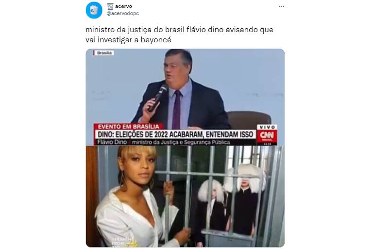 Depois de virar meme, Flávio Dino diz que não vai investigar Beyoncé
