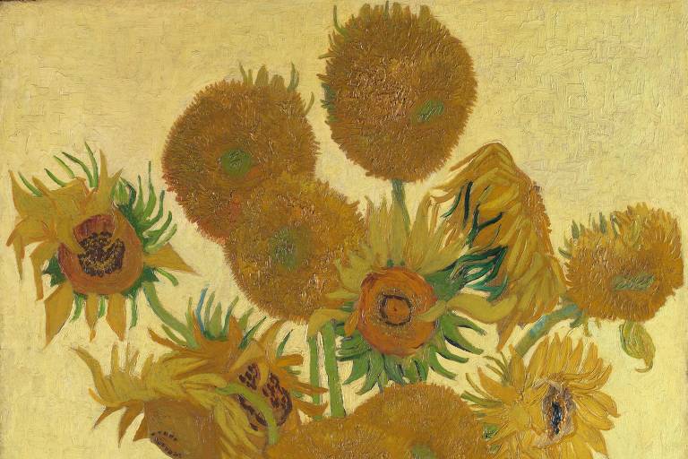 Quadro 'Girassóis', de Vincent van Gogh, de 1888