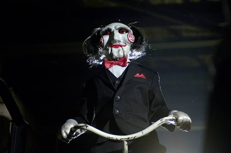 Jigsaw, boneco macabro da série de filmes 'Jogos Mortais'