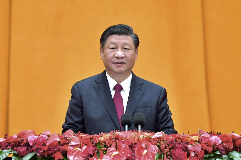 O líder chinês, Xi Jinping, em evento do Festival da Primavera no Grande Salão do Povo, em Pequim