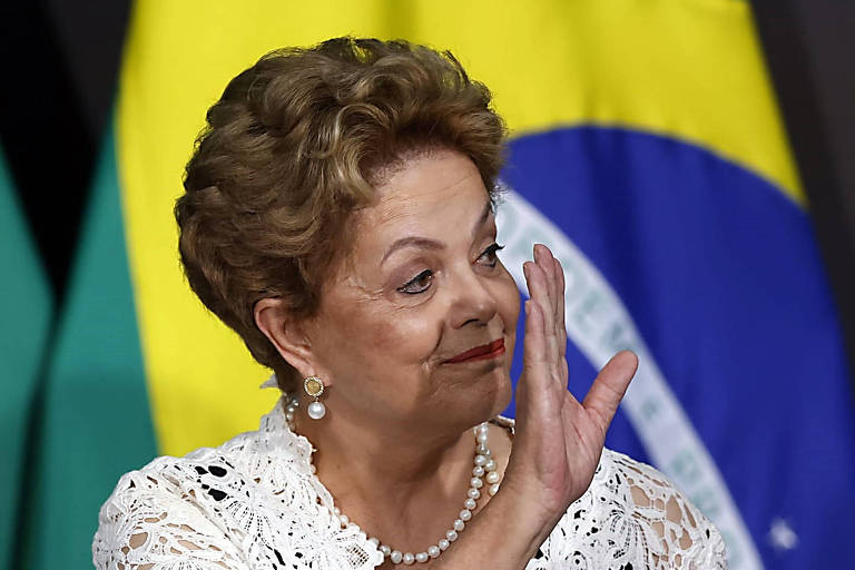 A ex-presidente Dilma Rousseff (PT) no Palácio do Planalto, em Brasília