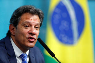 Argentina's Economic Minister Massa and Brazil's Finance Minister Haddad hold a news conference in Buenos Aires