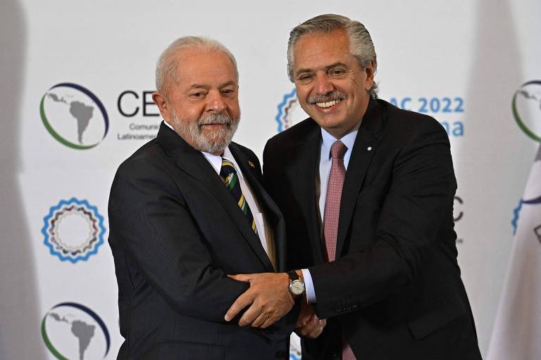 O presidente Lula e Alberto Fernández