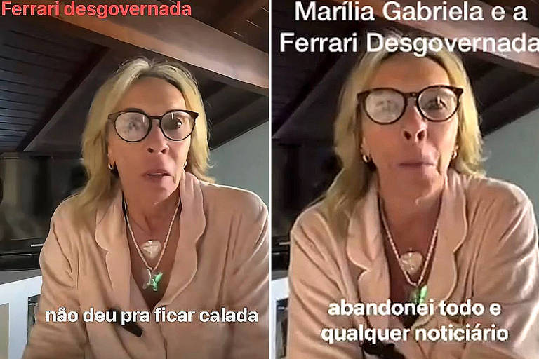 Mulher chamada Regina Velloso tem vídeo manipulado e associado à apresentadora Marília Gabriela. A peça faz críticas a Lula (PT) e dissemina informações falsas.