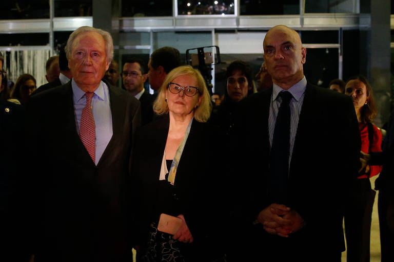 Os ministros do STF (Supremo Tribunal Federal) Ricardo Lewandowski, Rosa Weber e Alexandre de Moraes