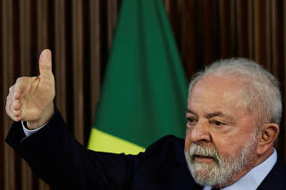 Brazil's President Luiz Inacio Lula da Silva attends a meeting with governors in Brasilia