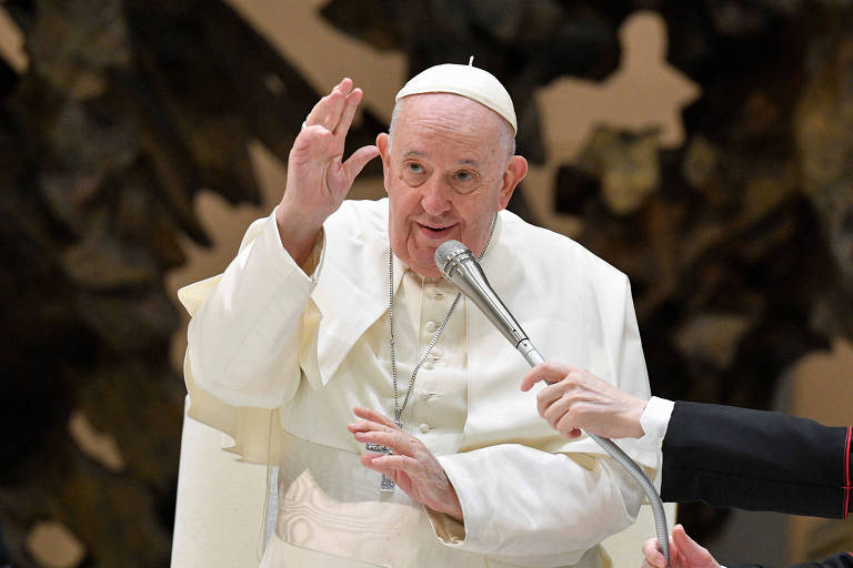 Papa Francisco em audiência semanal no Vaticano