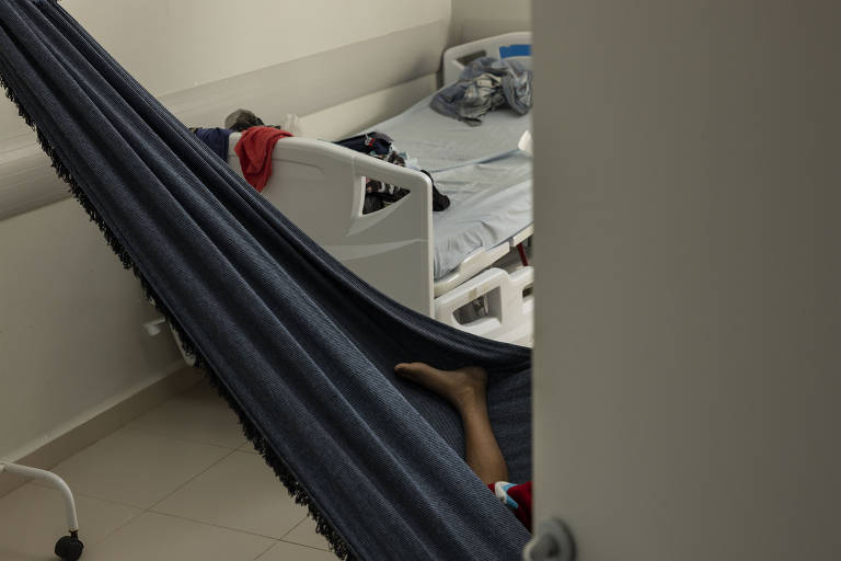 Indígena yanomami internado no Hospital das Clínicas, em Boa Vista