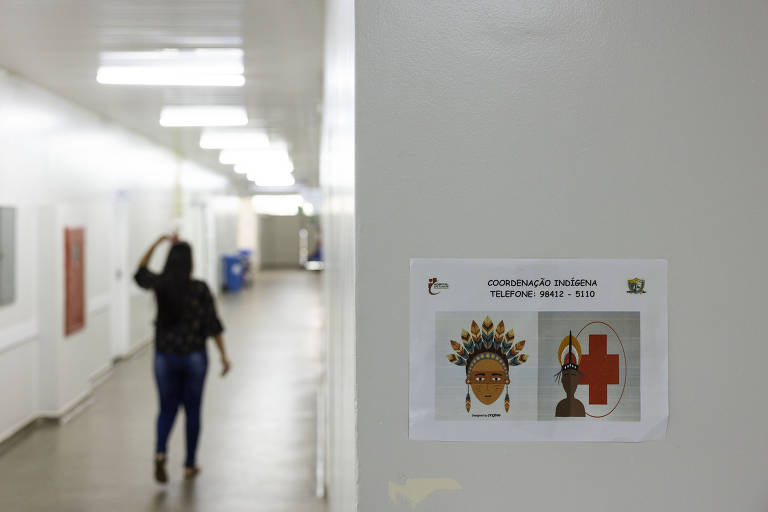 Área dedicada ao atendimento de indígenas na Unidade de Pronto-Atendimento Cosme e Silva, em Boa Vista