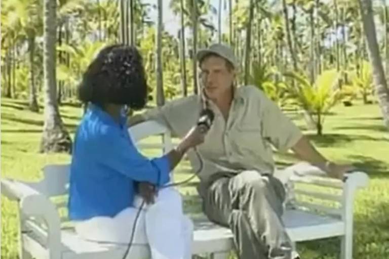 Glória Maria entrevista Harrison Ford
