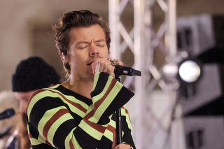 FILE PHOTO: Harry Styles performs on NBC's 