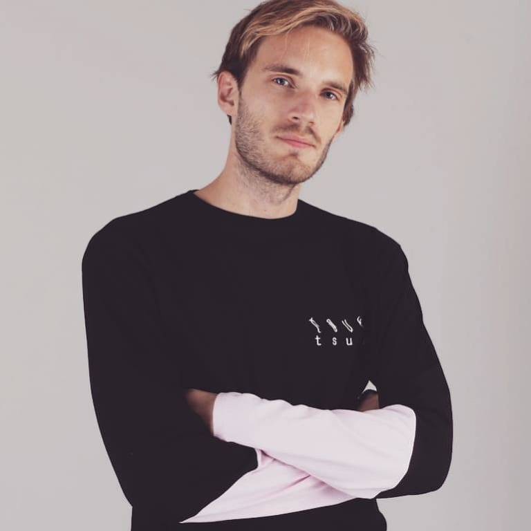 O youtuber sueco Felix Kjellberg, mais conhecido como PewDiePie