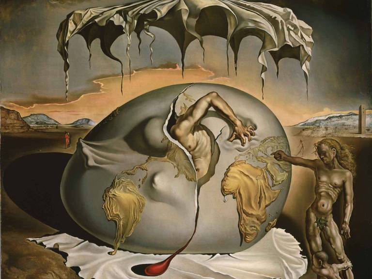 Obra de Salvador Dalí, 'Criança Geopolítica Observando o Nascimento do Homem Novo'