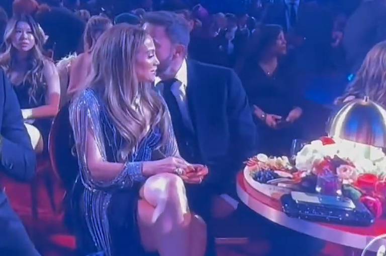 Jennifer Lopez e Ben Affleck no Grammy 2023