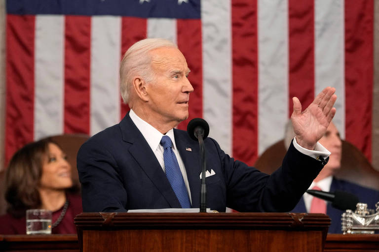 Joe Biden em discurso ao Congresso dos EUA