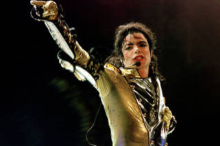 FILE PHOTO: File photo of U.S. pop star Michael Jackson performing during his concert in Vienna