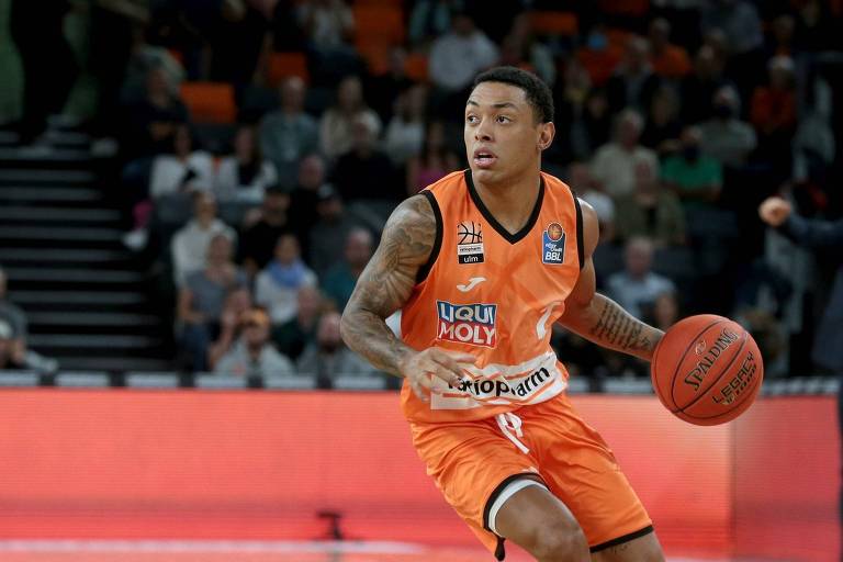 O armador brasileiro Yago, do Ratiopharm Ulm, da Alemanha