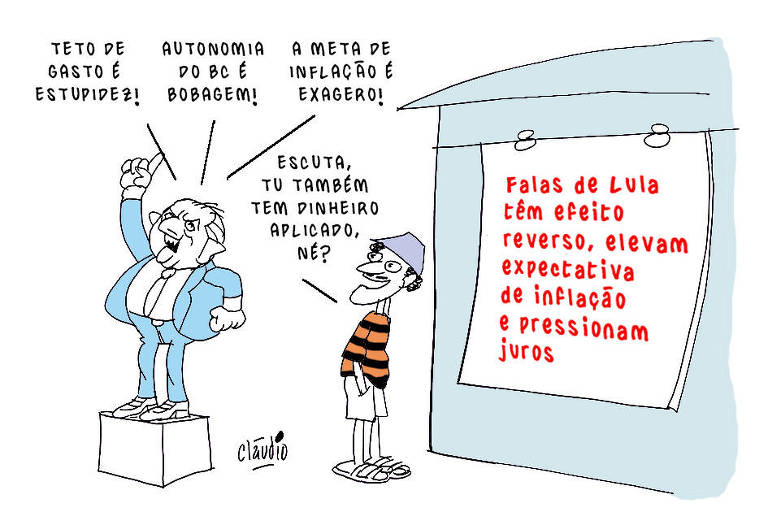 Lula tem dinheiro aplicado? - 08/02/2023 - Cláudio Hebdô - Folha