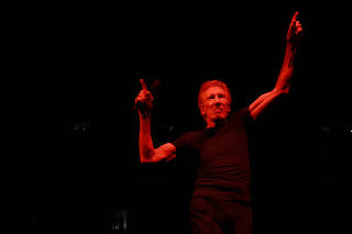 Pink Floyd co-founder Roger Waters performs during his This Is Not a Drill tour at Crypto.com Arena in Los Angeles