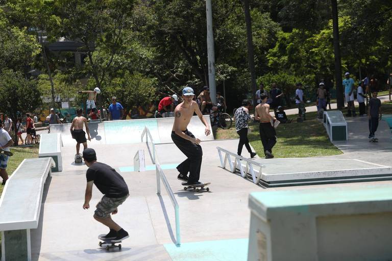 Pista de skate do parque Ibirapuera, inaugurada em novembro de 2022