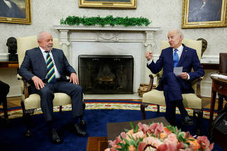 U.S. President Joe Biden and Brazilian President Luiz Inacio Lula da Silva meet in Washington