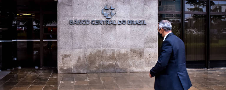 Entrada da sede do Banco Central, em Brasília