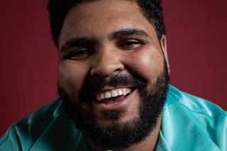 Retrato do ator, humorista e apresentador Paulo Vieira