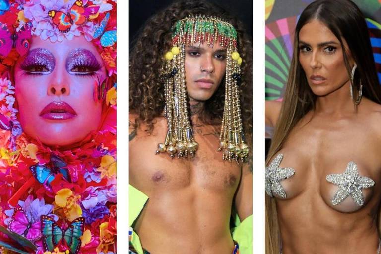 Baile da Vogue 2023: Sabrina Sato (à esq.), Vitão e Deborah Secco marcaram presença