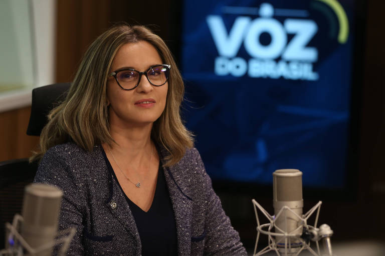A ex-diretora do Departamento Penitenciário Nacional (Depen), Tânia Fogaça, durante entrevista ao programa A Voz do Brasil
