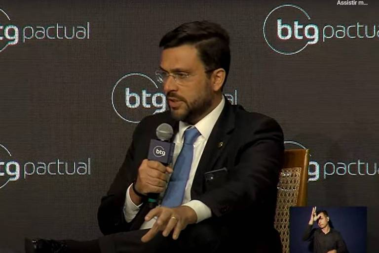  João Pedro Nascimento, presidente da CVM, durante evento do BTG Pactual 