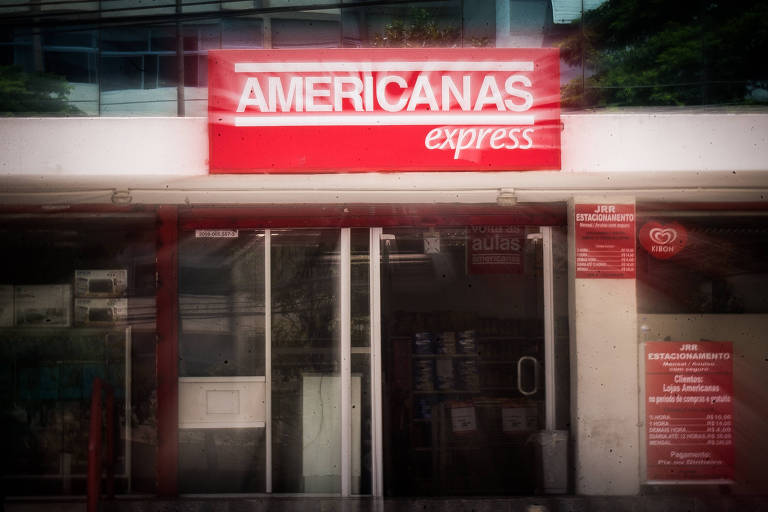 Fachada das Lojas Americanas, em São Paulo
