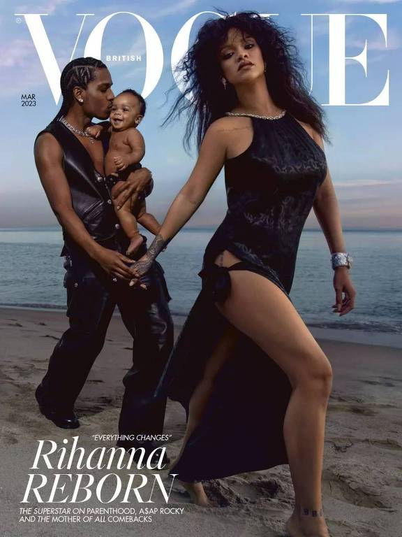 Cantora Rihanna é capa da Vogue britânica em fevereiro