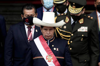 FILE PHOTO: Inauguration Day of President-elect Pedro Castillo in Lima