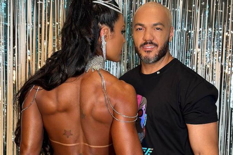 Gracyanne Barbosa exibe tatuagem que fez para Belo: 'Seu nome na minha bunda'