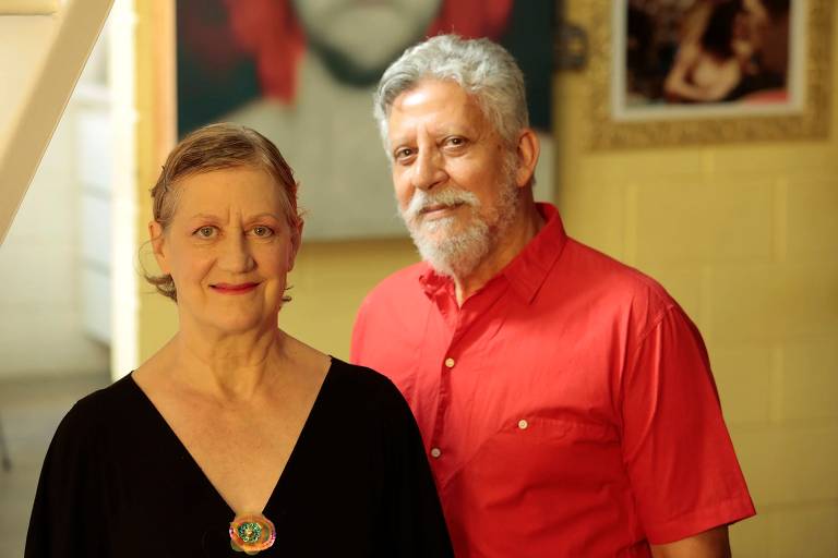 A cantora Ná Ozetti e o compositor Zécarlos Ribeiro