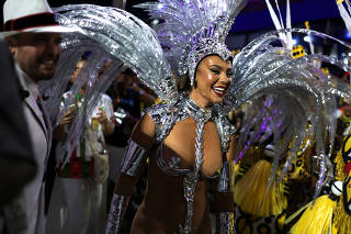 Carnival magic descends on Rio as first night of elite samba schools lights up the Sambadrome, in Rio de Janeiro