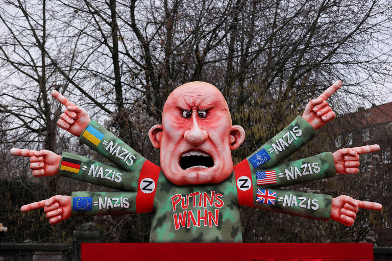 Carnaval na Alemanha satiriza Putin