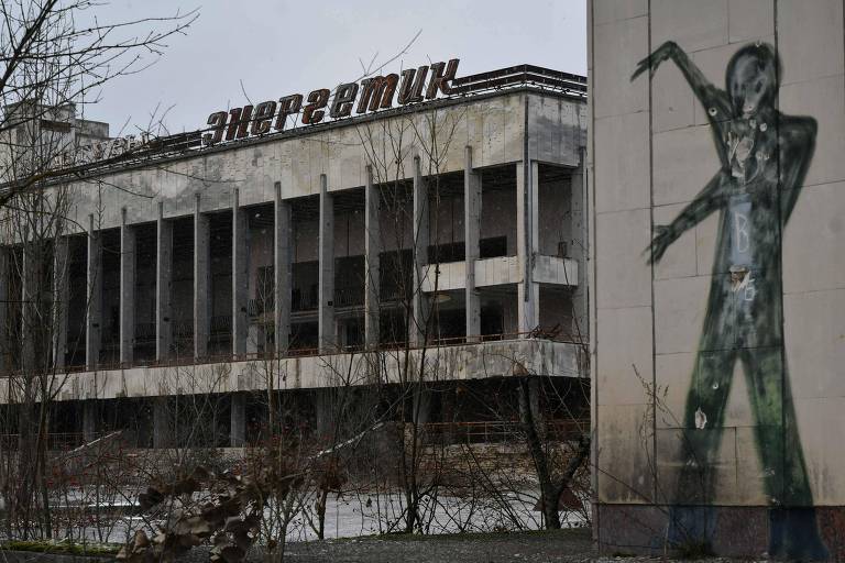 Cidade fantasma de Pripyat, perto da região da usina nuclear de Tchernóbil, na Ucrânia