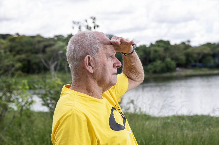Morador da região, Geraldo Gouveia, 75, aguarda regularização do parque dos Búfalos
