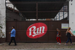 Fachada da fábrica de chocolates Pan, em São Caetano do Sul, que pediu falência
