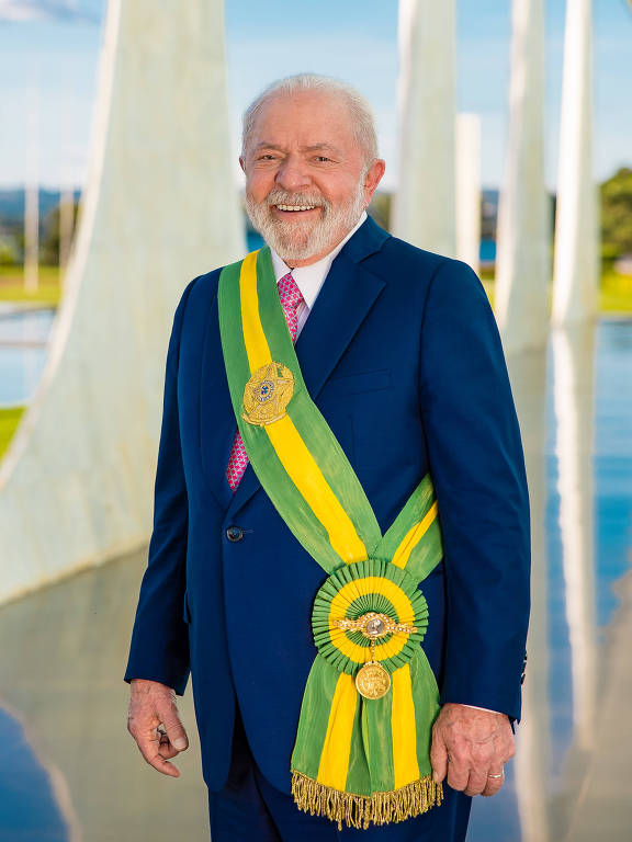 Foto oficial do presidente Lula
