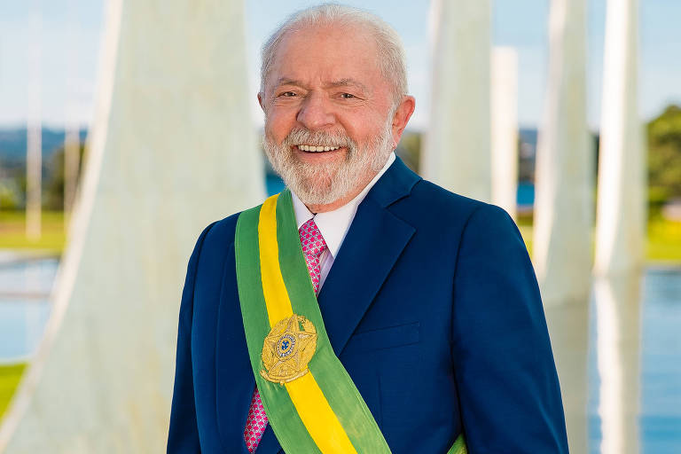 Foto oficial do presidente Lula