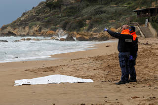 Aftermath of deadly migrant shipwreck near southern Italian coast