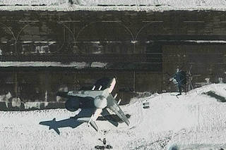 A satellite image shows an A-50 at the Machulishchy airbase, Minsk region
