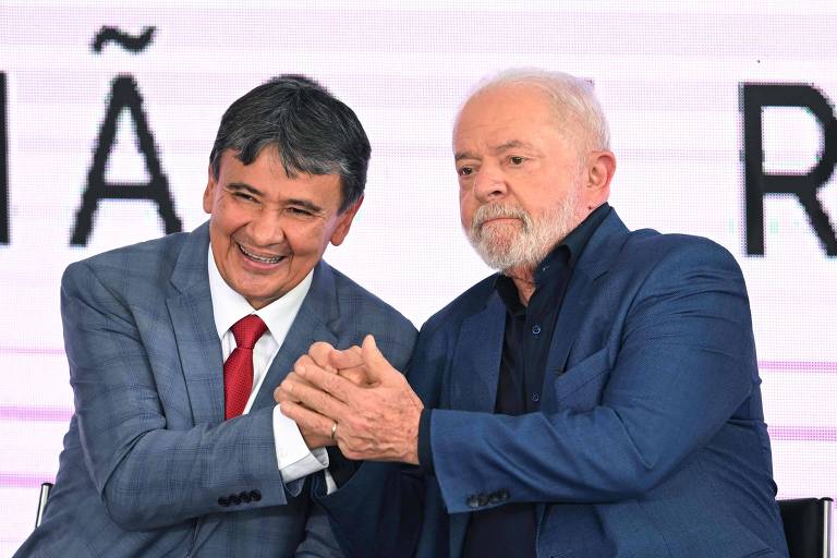 O ministro Wellington Dias e o presidente Lula